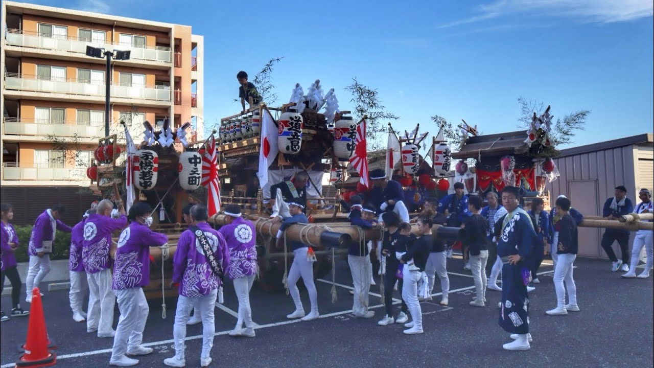 令和6年   尼崎市  大庄北地域   5地区だんじり・太鼓台 集結  (道意・中之町・北之町・大島)