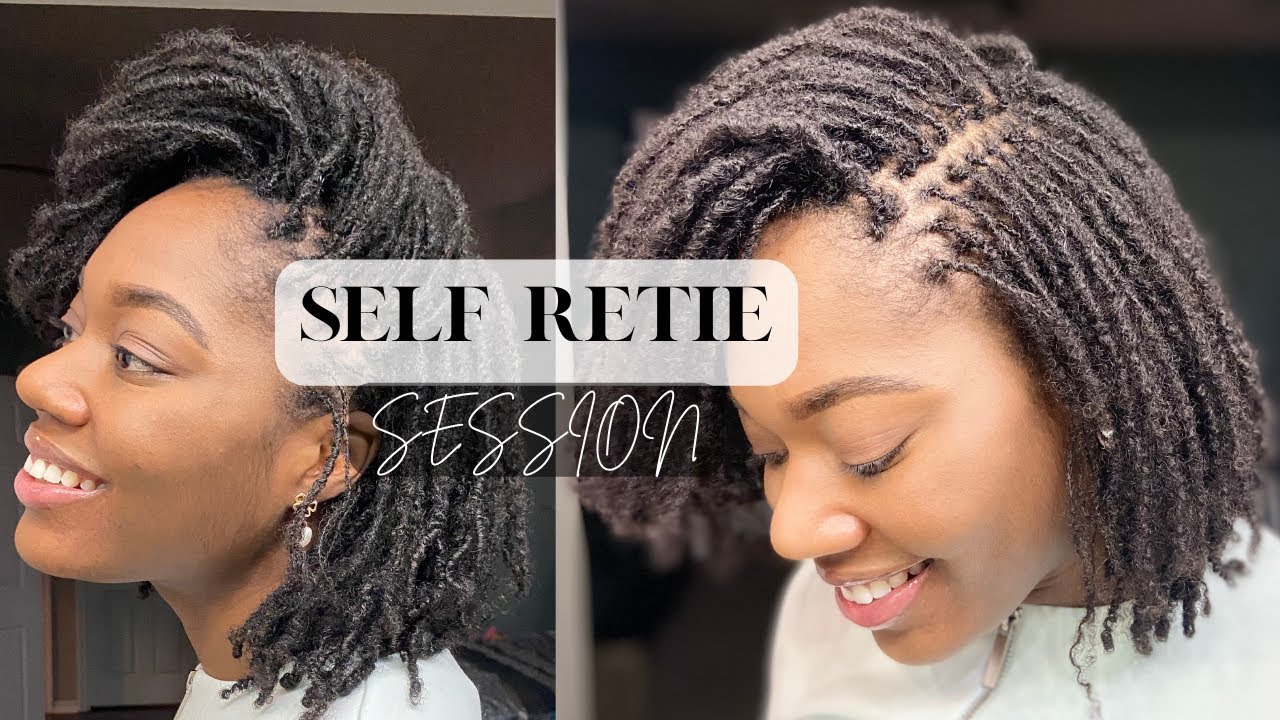 Watch Me Retie My Microlocs | Self Retie Session
