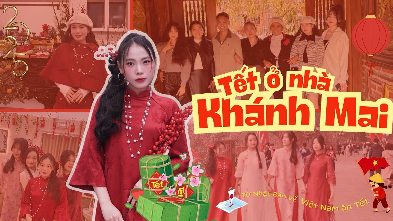 Vlog Tết 01 | Từ Nhật Bản về Việt Nam ăn Tết 2025 |chụp ảnh áo dài, đón giao thừa, đi chùa, du xuân🧧