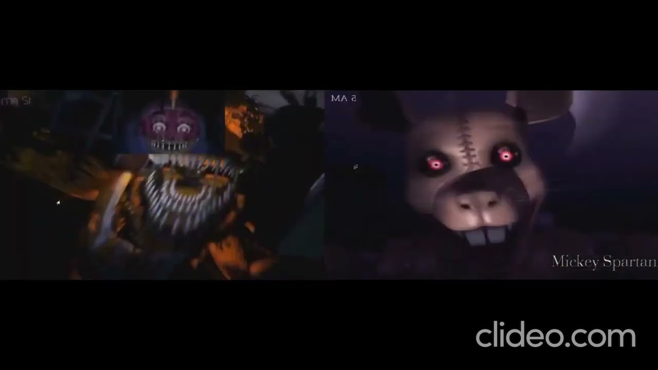 Fnac 3 and Fnaf 4 sparta remix reversed 