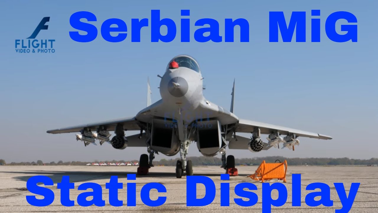 Serbian Air Force MiG 29 Combat Aircraft at Batajnica Military Parade