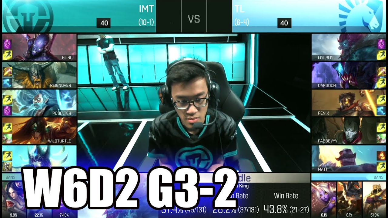 Team Liquid vs Immortals | Game 2 S6 NA LCS Summer 2016 Week 6 Day 2 | TL vs IMT G2 W6D2 1080p