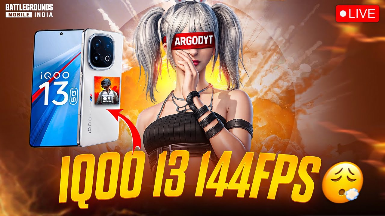 IQOO 13 BGMI TEST WITH FPS METER 😲🔥 | LIVE TEST | PERFORMACE & GAMEPLAY #iqoo13 #bgmi #argodytislive