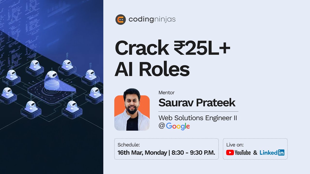 Multi-Agent AI Systems Workshop 🔥 Build Production-Grade AI Systems | 25L+ CTC Roles at Google