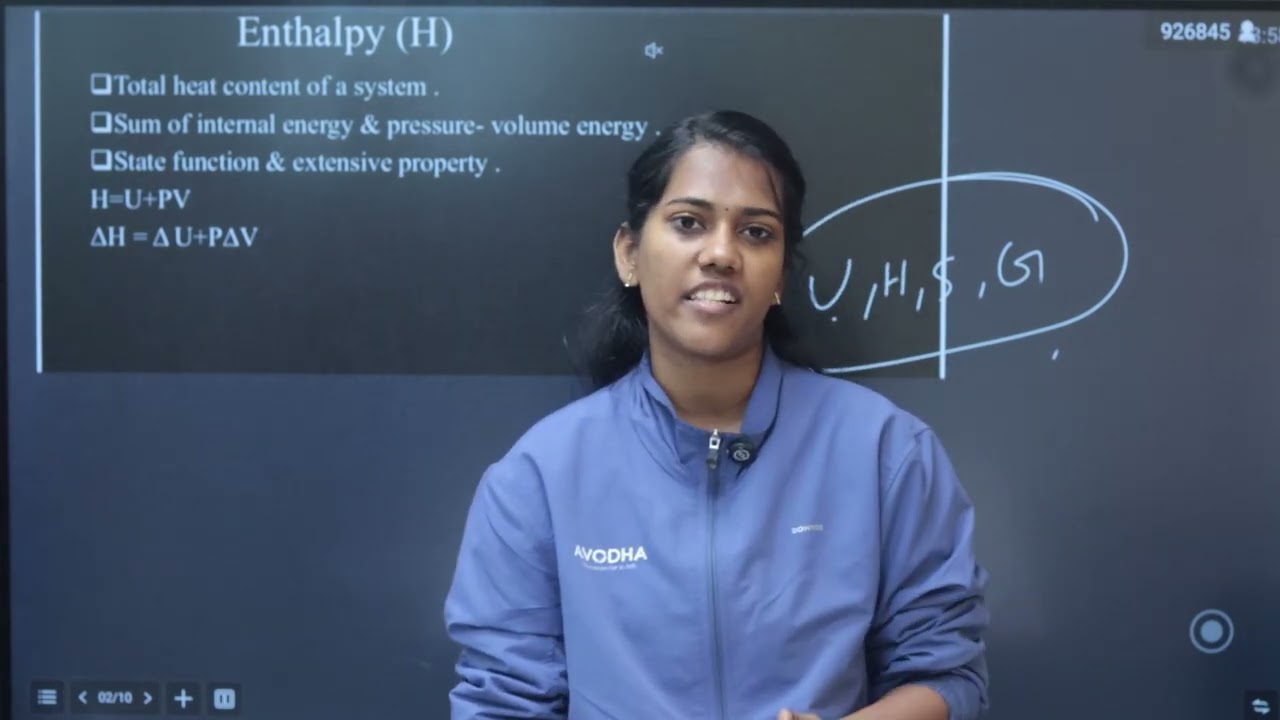 +1 Chemistry |6.Thermodynamics|♨️Thermodynamic Processes|📊Relation Between Cp & Cv| AVODHA