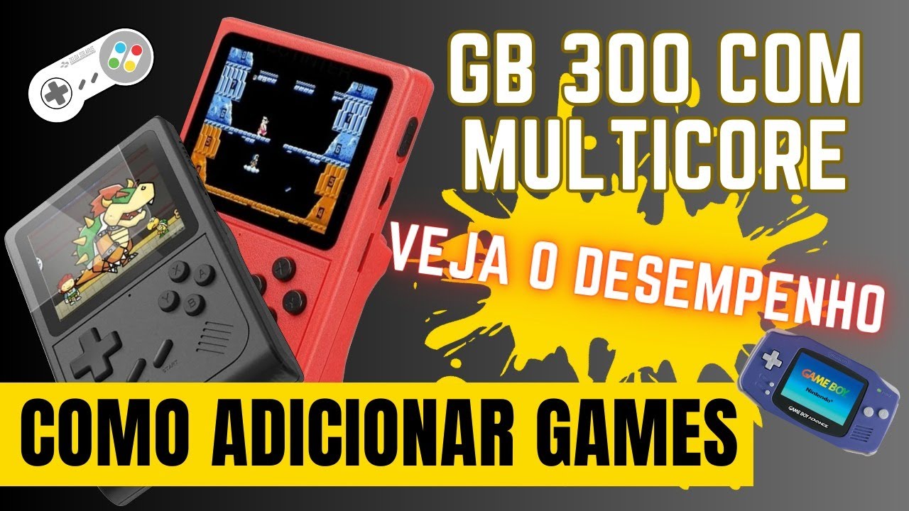 [DESEMPENHO E GAMEPLAY]Como adicionar NOVOS JOGOS no MultiCore GB300 #retrohandhelds #multicore #gba