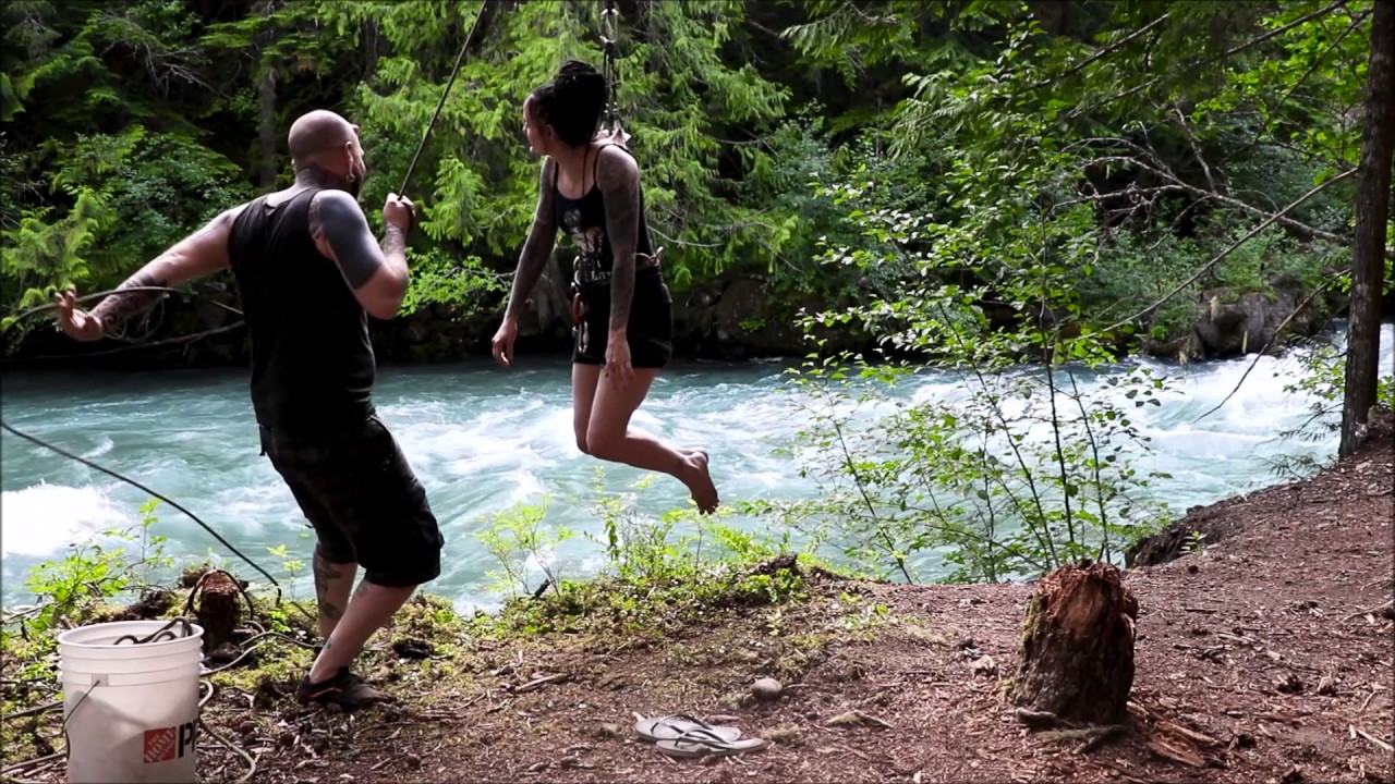 Cynthia's first suspension @ The 2017 Whistler Suspension Retreat - The RISE Suspension Crew