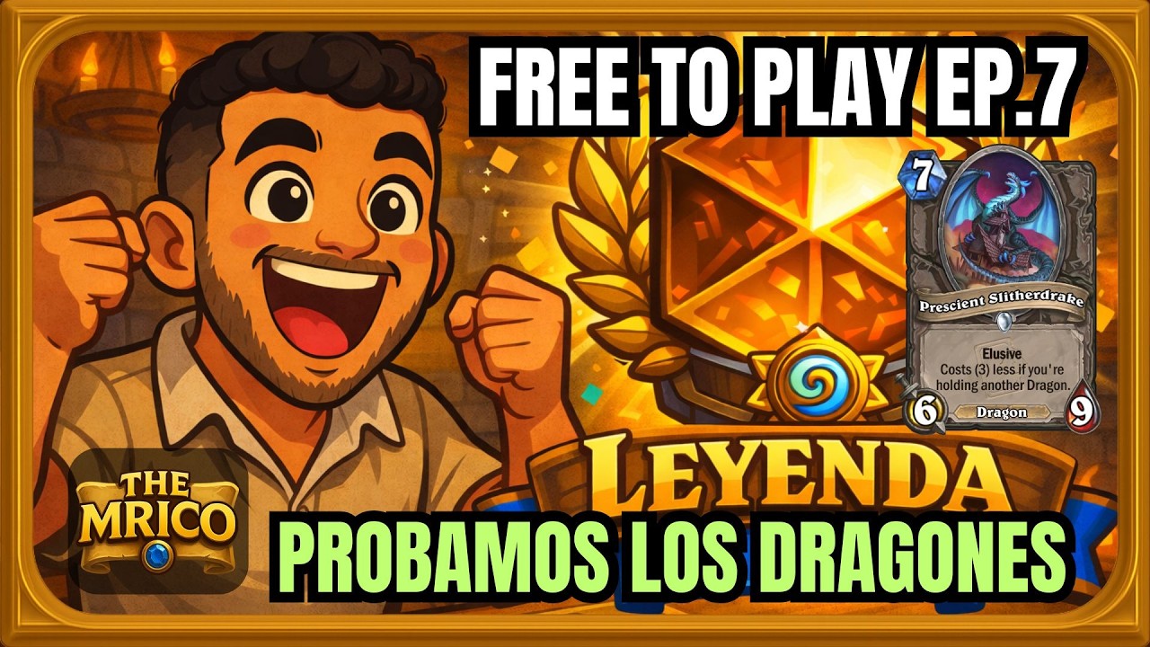 LEYENDA FREE TO PLAY EP7!! NUEVO MAZO!!! GUERRERO DRAGONES[Hearthstone]