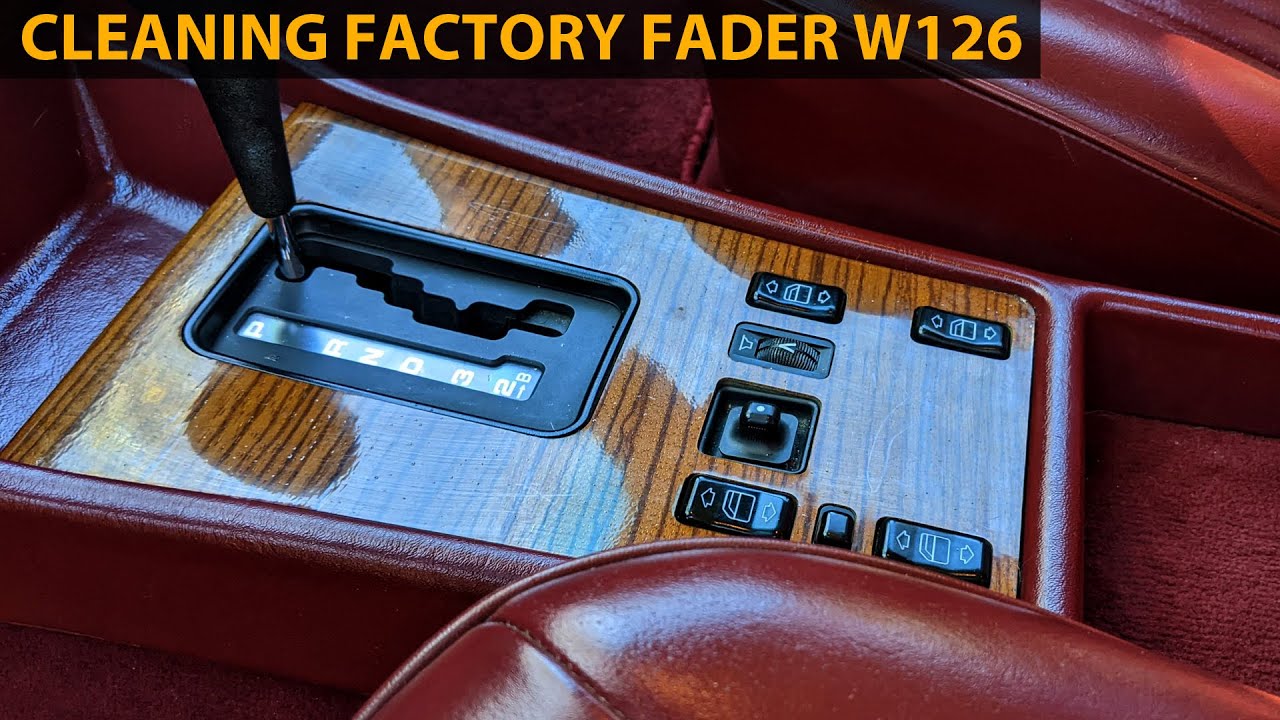 MERCEDES W126 - CLEANING CONTACTS FACTORY FADER BEFORE HEAD UNIT INSTALL