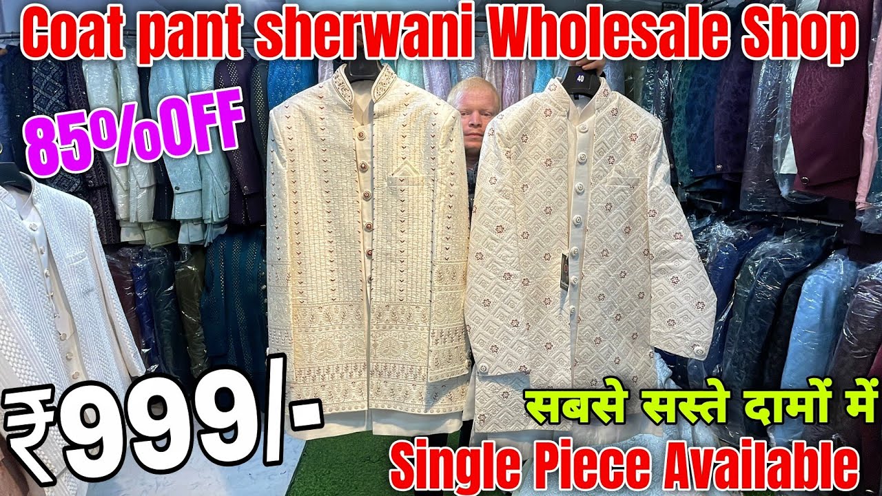CHEAPEST SUITS & SHERWANI, INDO WESTERN MARKET IN DELHI JODHPURI SHERWANIWHOLESALE MARKET DELHI
