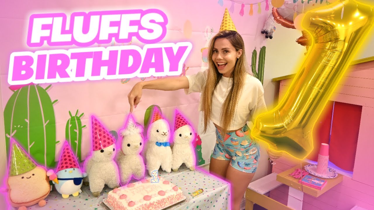 THROWING A SURPRISE BIRTHDAY PARTY FOR MY CRAZY LLAMA !! FLUFFBEANS 1st BIRTHDAY !!