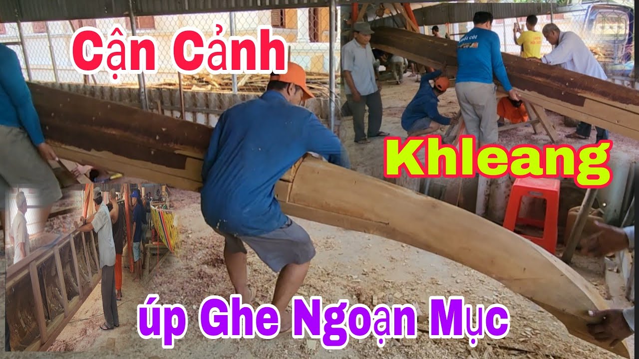 Ghe Ngo Khleang Cận Cảnh Úp Ghe Sử Lý Phần Lường Chét Keo Nửa Là Hoàn Thành 