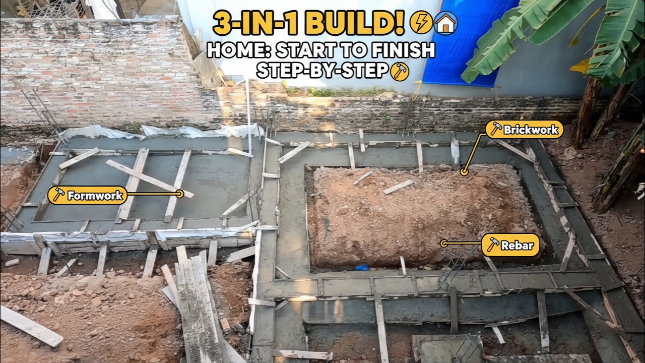 3-in-1: Build an amazing home step-by-step from start to finish.