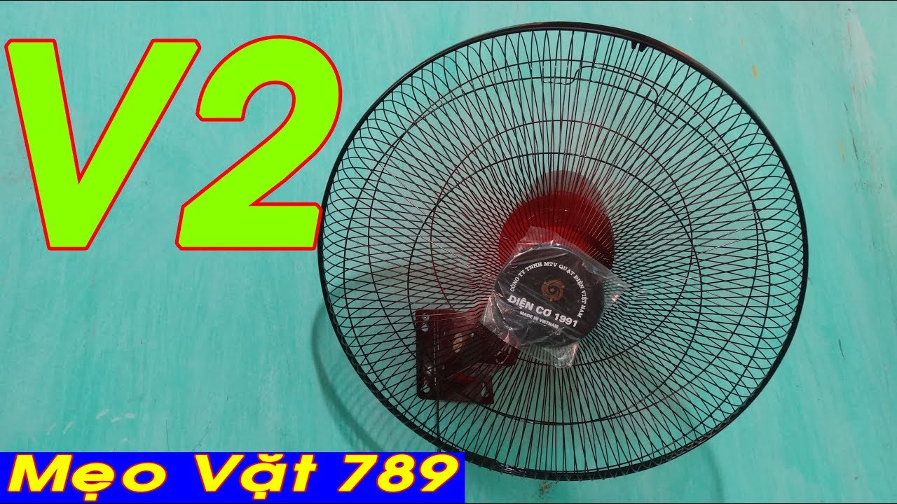 Chế QUẠT ĐIỀU KHIỂN TỪ XA V2 - Fan control remote - Mẹo Vặt 789