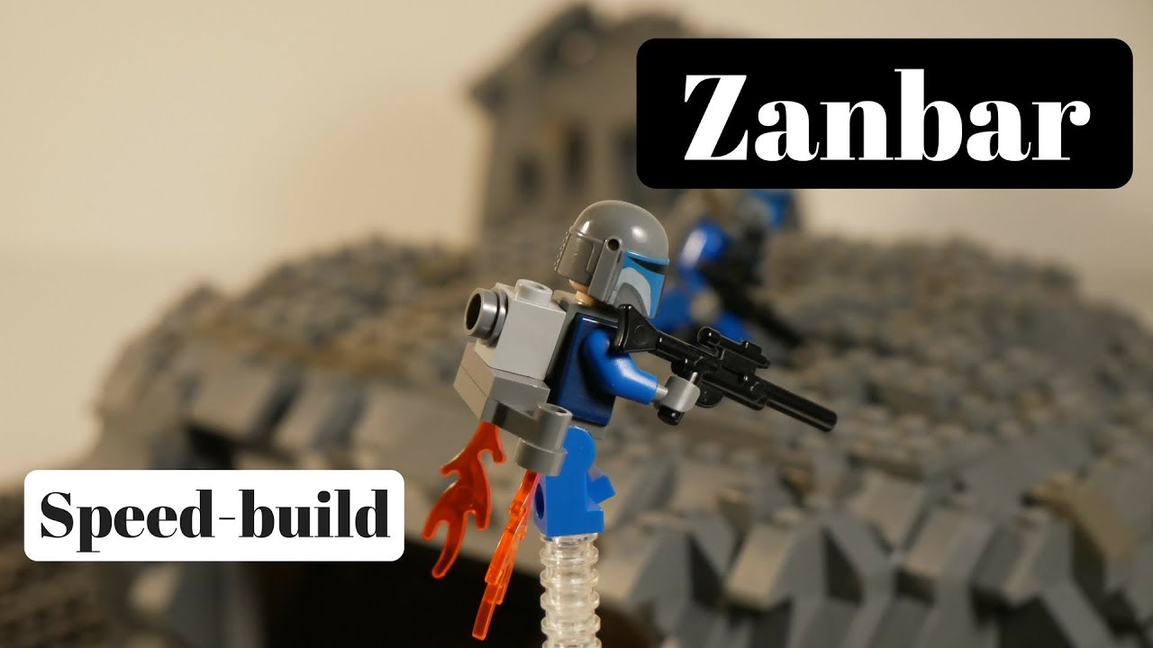 Lego Star Wars MOC on Zanbar + Speedbuild