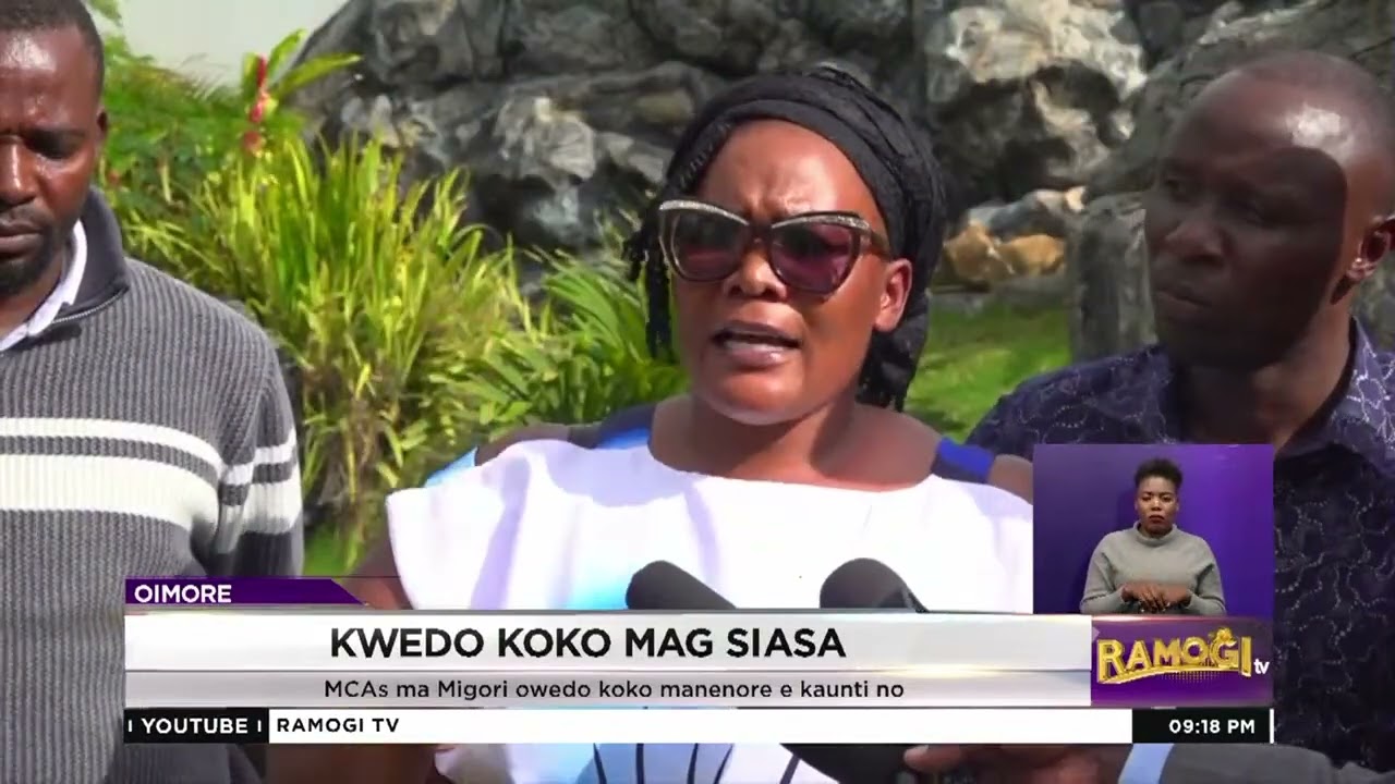 Gavana nyaka mii luor - MCAs, jopiny owacho ka gikwedo luto mag siasa ma nenore Migori