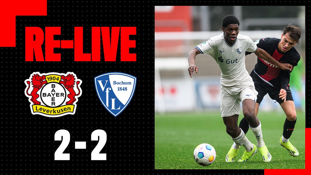 RE-LIVE: Bayer 04 Leverkusen U19 🆚 VfL Bochum U19 2:2 | A-Junioren-Bundesliga, 15. Spieltag