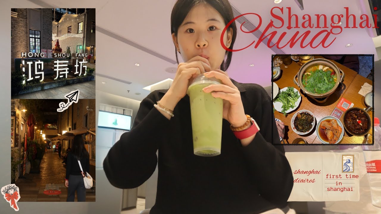 shanghai dairies 🥡✈️ day 1 | travel day + dinner in shanghai