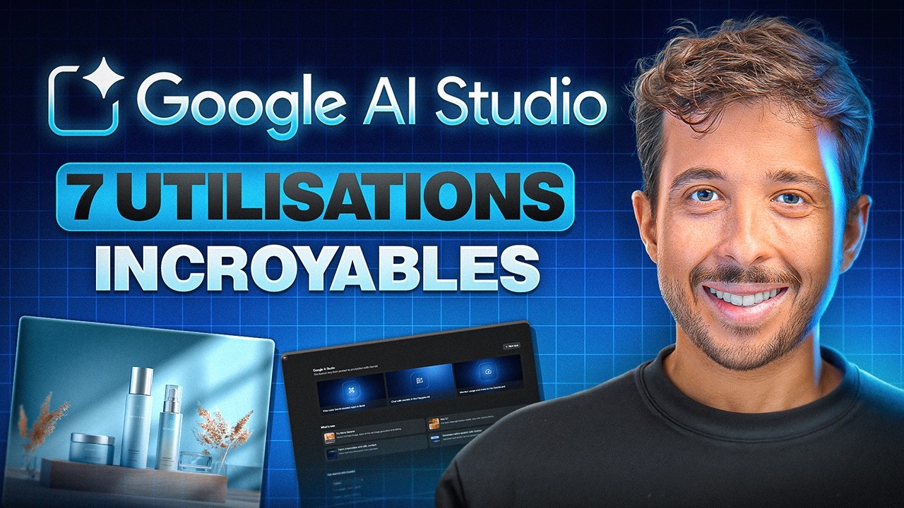 7 utilisations INCROYABLES de Google AI Studio ! (meilleure IA)