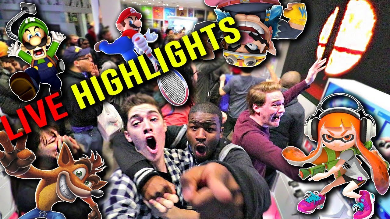 ПОЛНЫЕ РЕАКЦИИ НА Nintendo Direct 3.8.18 в Nintendo NY Store!! (SMASH 5)