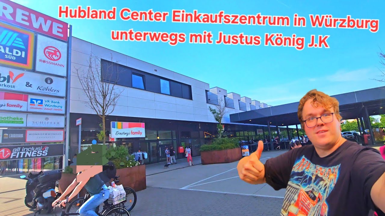 Hubland Center Einkaufszentrum in Würzburg unterwegs mit Justus König J.K