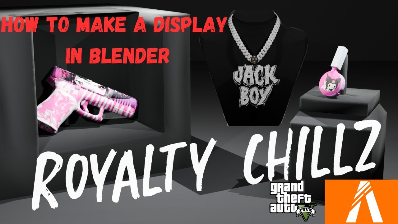 How to make display in blender for chains, clothes, guns, etc  gta 5 fivem