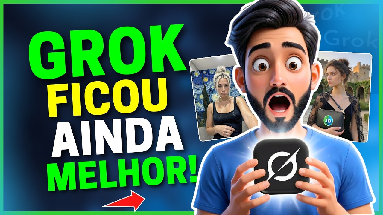 😱 GROK ATUALIZOU e está AINDA MAIS INSANO! Edite Imagens + Vídeos de 15s GRÁTIS!