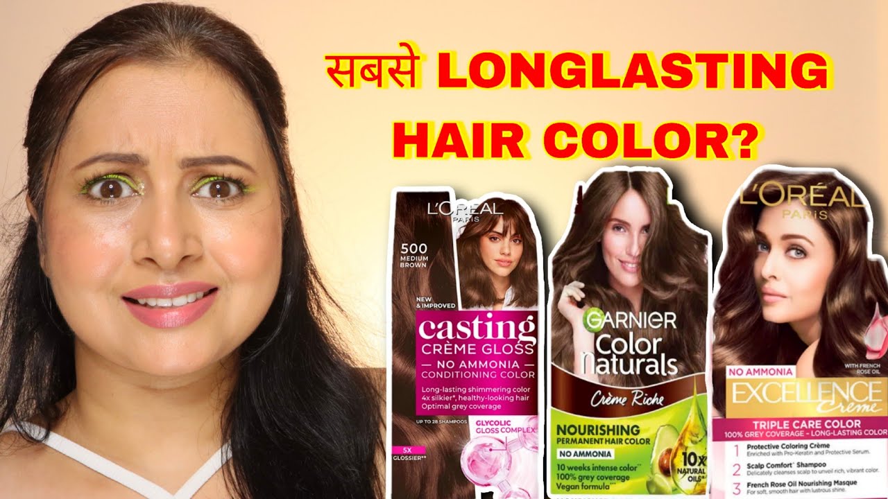 Best Hair Color for Indian Hair 2025 | Long Lasting + Gray Coverage | L’Oreal vs Garnier