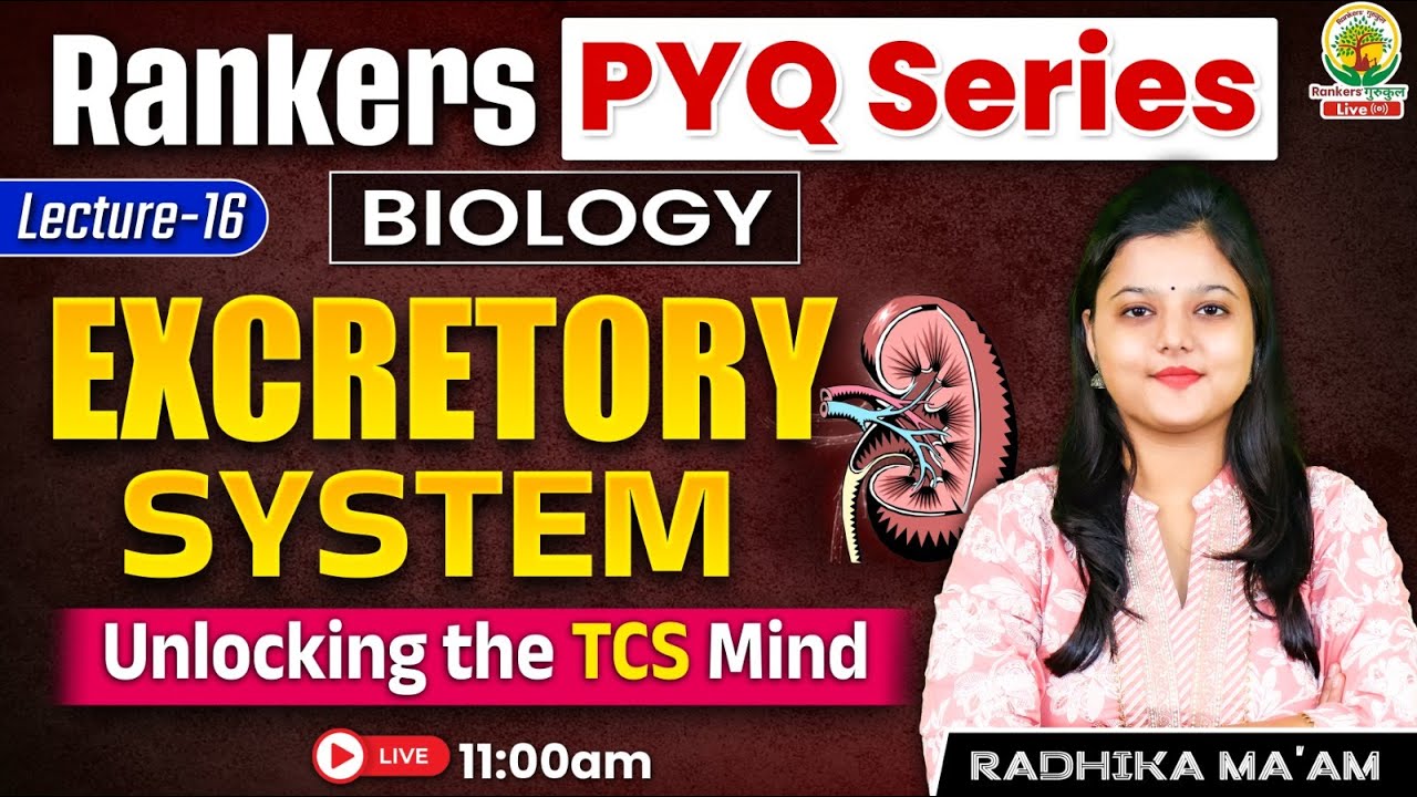 Excretory System | Rankers PYQ Series | For SSC CGL,CPO,CHSL,MTS | Radhika Ma'am #pyqseries