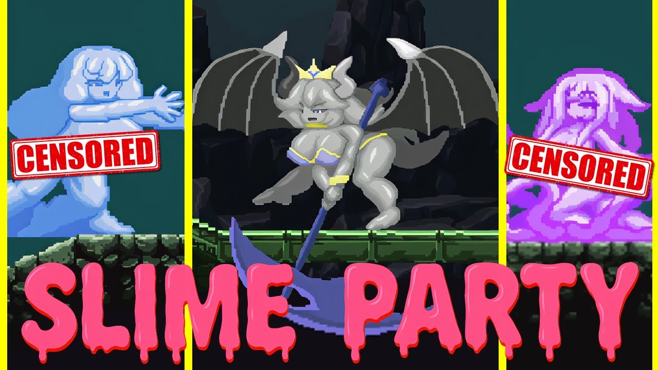 A Naughty Slime Party in EXOrcist GUNNER stage 4 - gameplay