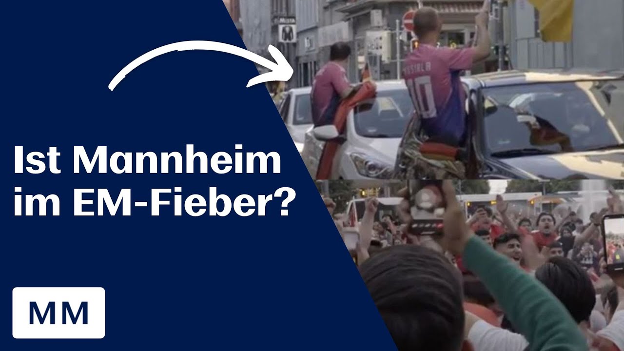 Mannheim im EM-Fieber? So feiern Fans der deutschen und der türkischen Mannschaft