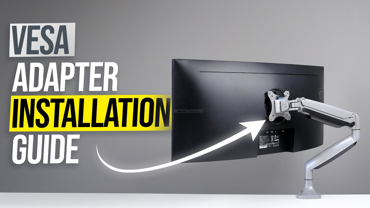 How to Install CREAT3D VESA Adapter on MSI Optix AG, MAG and G Series Monitors