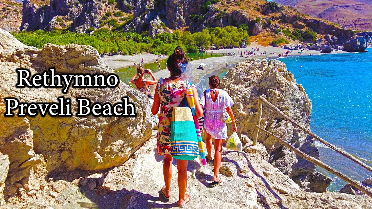 🏝️ When Did Preveli Beach in Rethymno Become So Famous? | 4K Walking Tour & Hidden Secrets 🌊✨