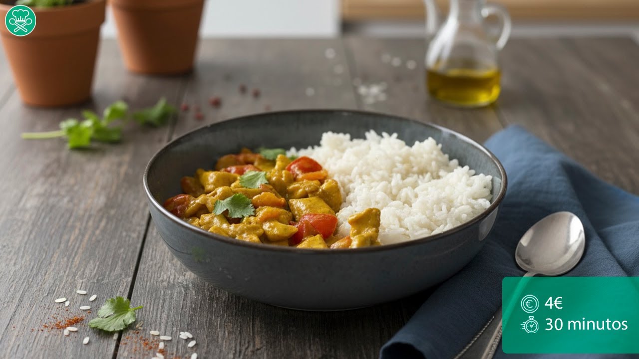 POLLO al CURRY suave: la receta fácil que encantará a toda la familia