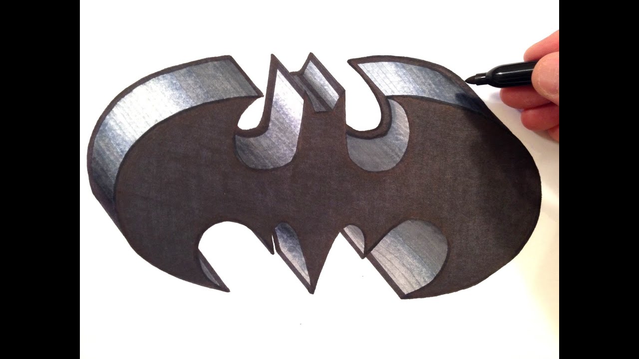 How to Draw the BATMAN Logo in 3D