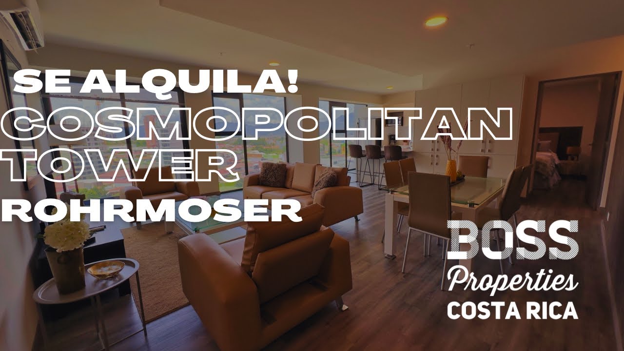 Cosmopolitan Tower | Apartamento de 3 Habitaciones en Alquiler | Rohrmoser, San José