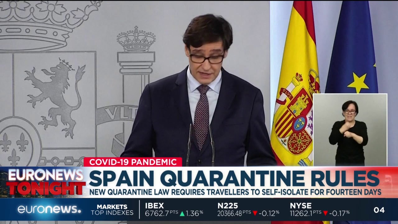 Spain: New quarantine law requires travellers to self-isolate for fourteen days