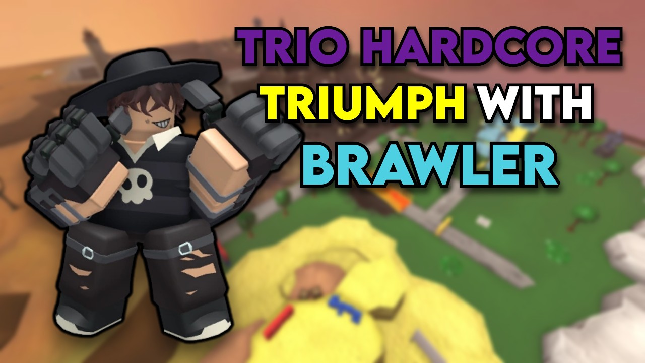 TRIO HARDCORE TRIUMPH WITH BRAWLER | Tower Defense Simulator