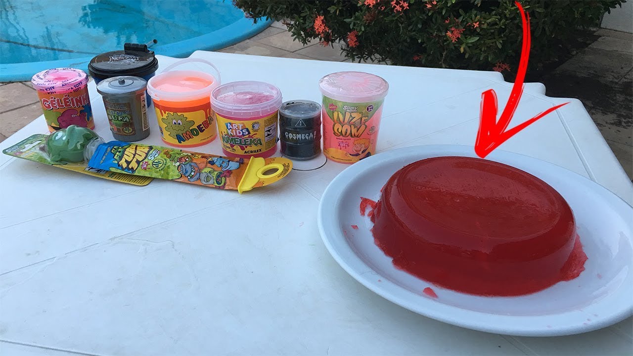 MISTUREI TODAS AS GELECAS DA LOJA DE BRINQUEDO COM GELATINA E OLHA O QUE VIROU!