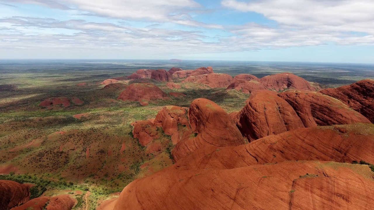 Valley of the Winds/ Kata Tjuta Drone Footage 4K Australia.  Долина Ветров Алис-Спрингс. Австралия