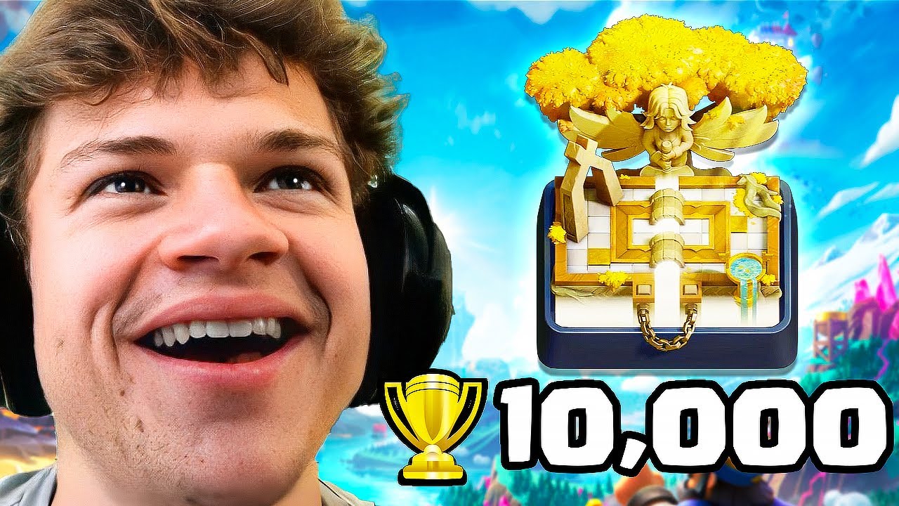 Jynxzi Hits 10,000 Trophies in Clash Royale!