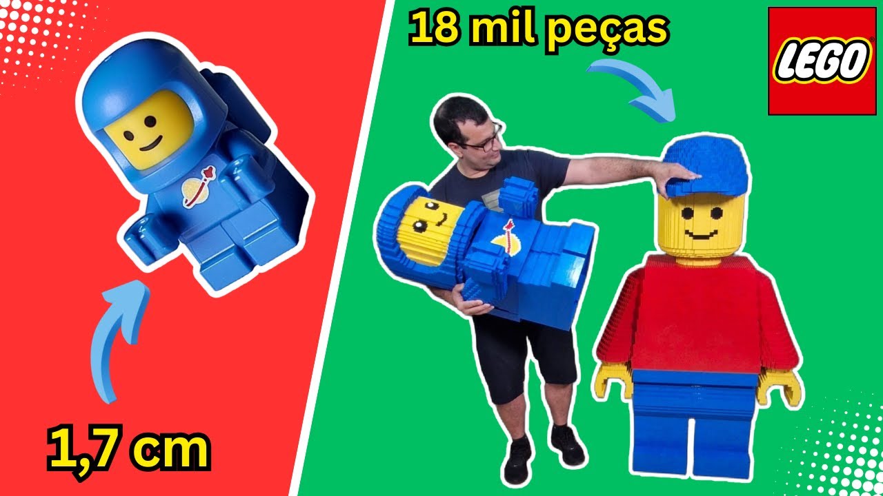 A cada rodada a minifigura de LEGO aumenta!