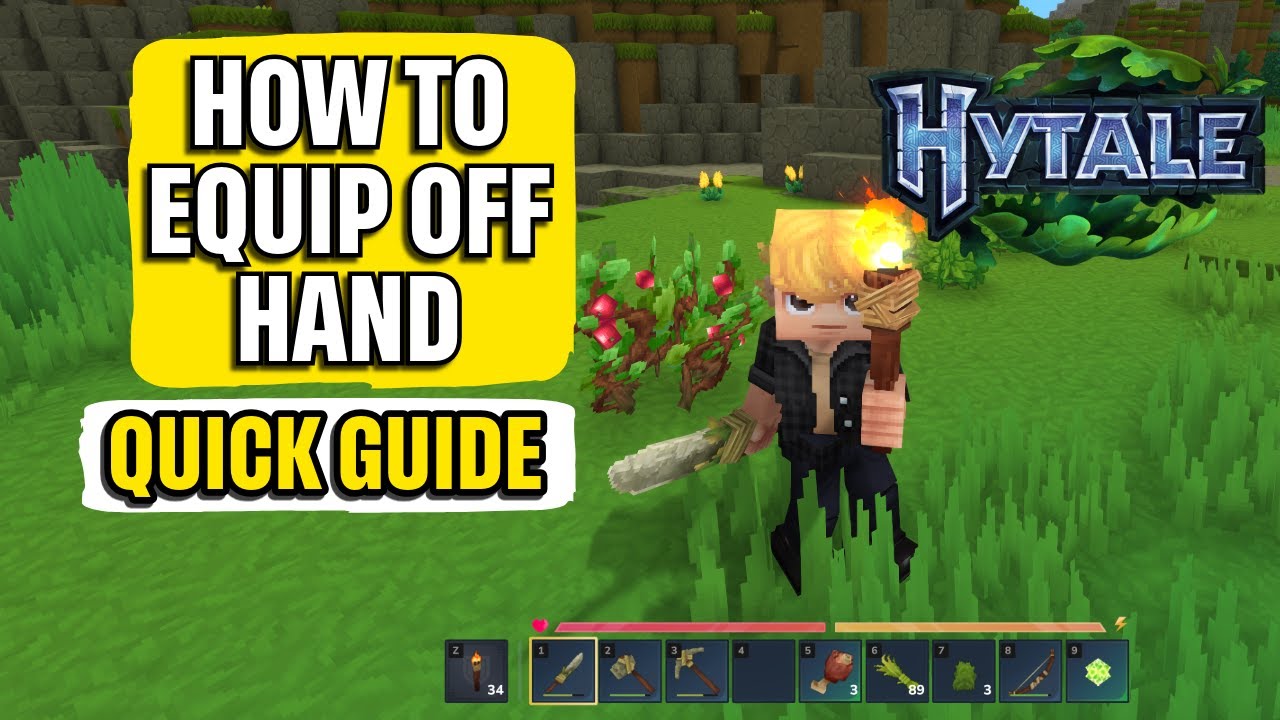 Как экипировать предметы для левой руки и щиты: краткое руководство по Hytale