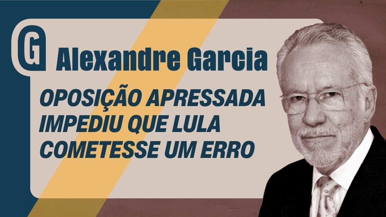 ALEXANDRE GARCIA: OPOSITORES ou CONSELHEIROS? Erro estratégico da oposição ajuda Lula no Carnaval
