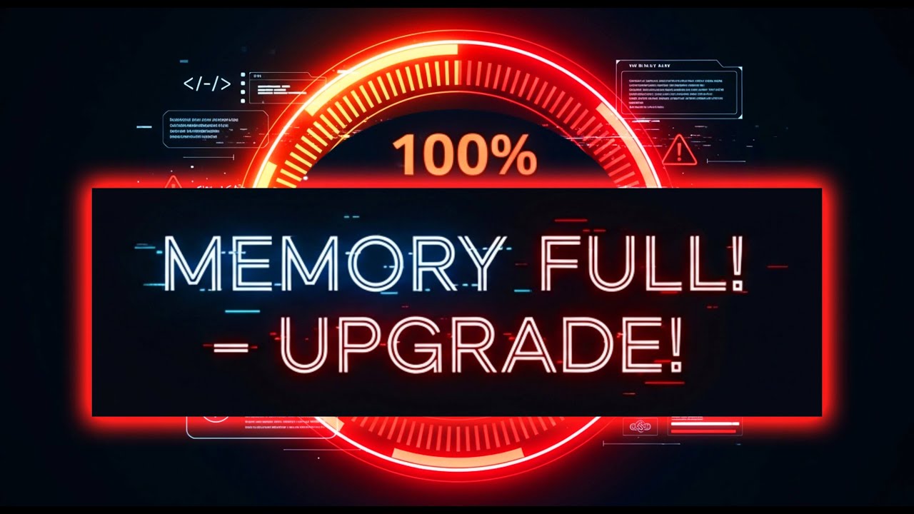 Memory Full! – Upgrade! (cyberpunk/glitchy)