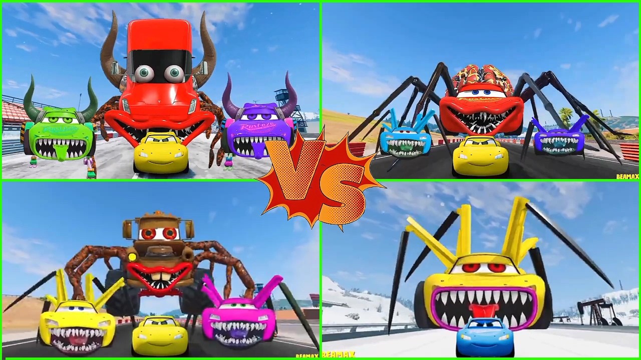 ULTIMATE CAR BATTLE! 🚗🔥 McQueen Eater vs Mega Monster Trucks | GTA 5 FIGHT