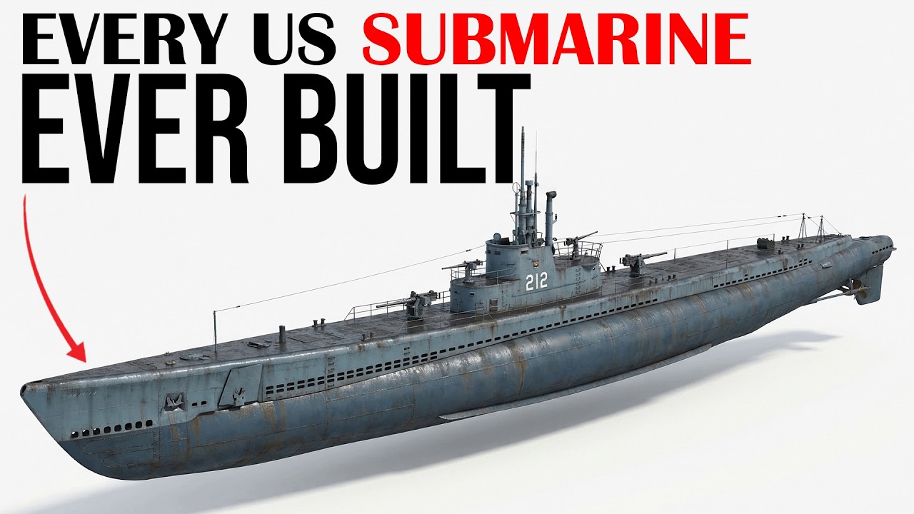 Every US Submarine Class Ever Built