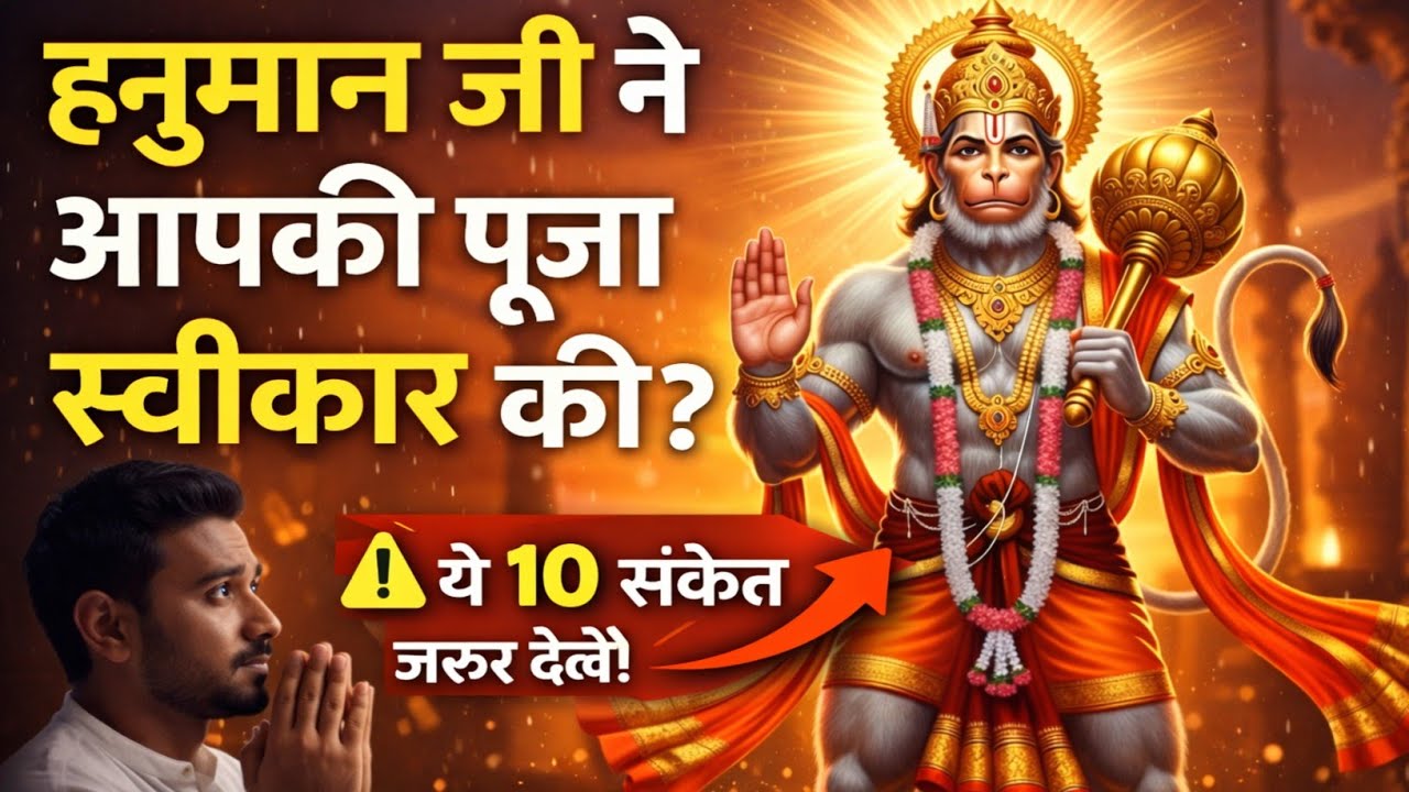 हनुमान जी पूजा स्वीकार कर रहे है या नही देते है 10 संकेत | hanumanji ki puja | hanuman Mahima 
