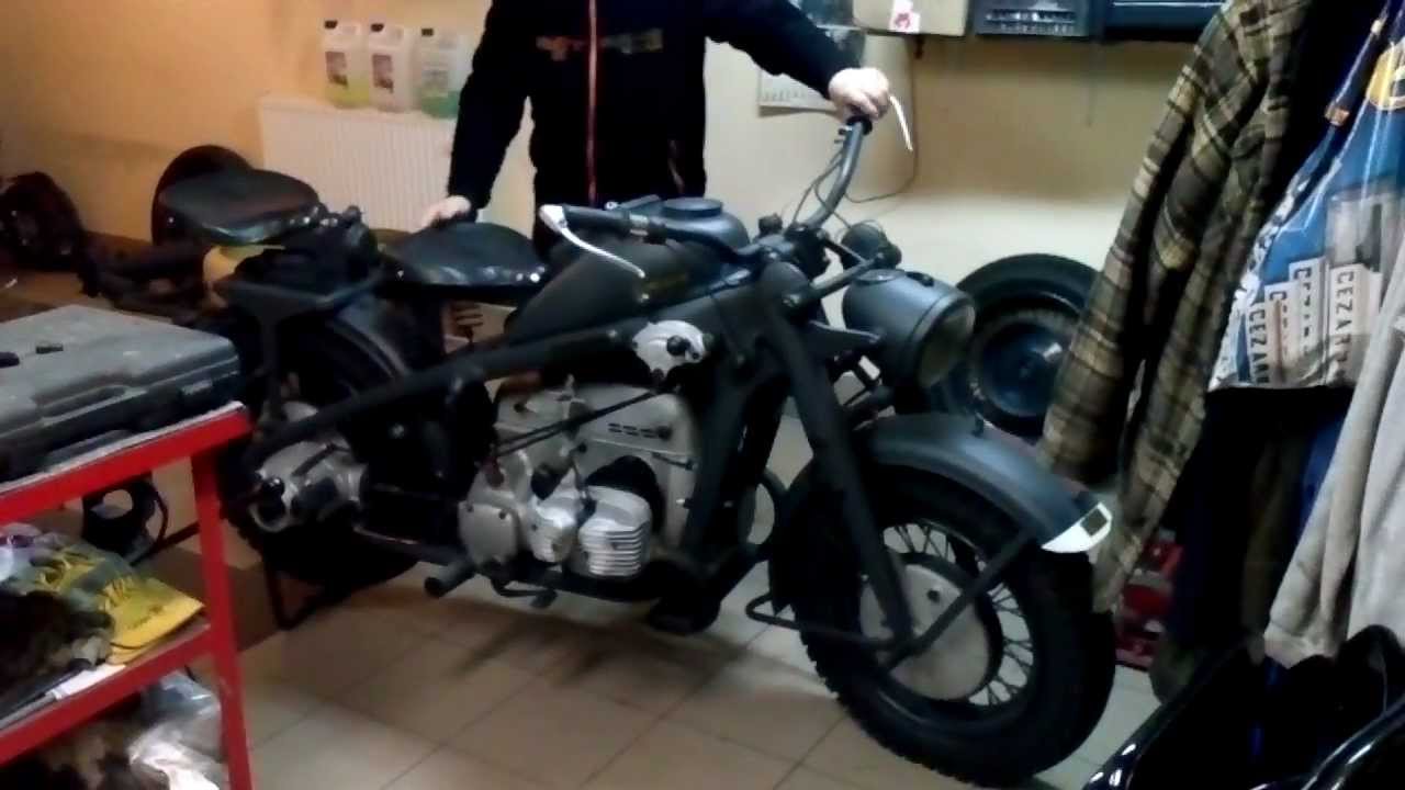 Zundapp KS750 pierwsze odpalenie po remoncie; Zundapp KS750 first start engine
