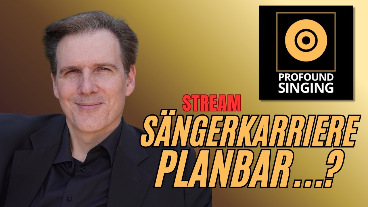 Wie plant man eine Karriere als Opernsänger? Profound Singing Lievestream